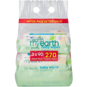 Eco-Friendly Flushable Baby Wipes Value Pack 270 Wipes