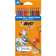 Kids Evolution Stripes Colouring Pencils 12 Pack