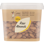Almonds Tub Raw 600g