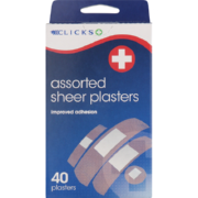 Assorted Sheer Plasters 40 Plasters