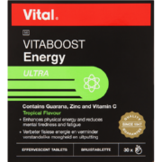 Vitaboost Energy Effervescents 30 Tablets