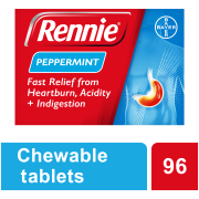 Antacid Peppermint 96 Tablets