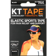 Elastic Sports Tape Black 20 Strips