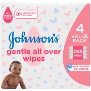 Gentle All Over Baby Wipes Pack of 288 Wipes