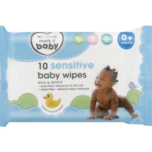 Sensitive Baby Wipes 10 Wipes