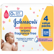 Baby Extra Sensitive Wipes 4 Value Pack 224 Wipes