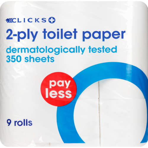 2-Ply Toilet Paper 9 Rolls