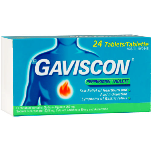 Gaviscon Peppermint Tablets 24 Tablets - Clicks
