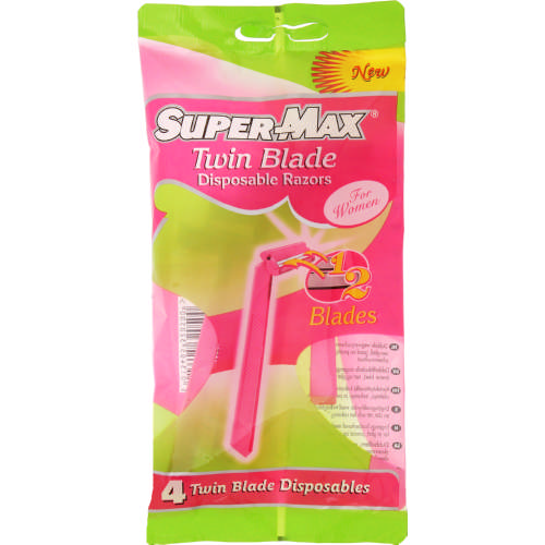 Twin Blade For Women 4 Disposable Razors
