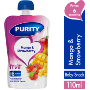 Pureed Baby Food Mango & Strawberry 110ml