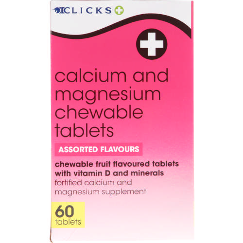 Calcium & Magnesium Assorted Flavours 60 Chewable Tablets