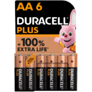 Plus Batteries AA 6 Pack