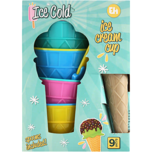 9-Piece Ice Cream Scoop & Bowl Set