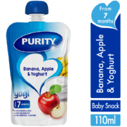 Fruit Puree Banana, Apple & Yoghurt 110ml