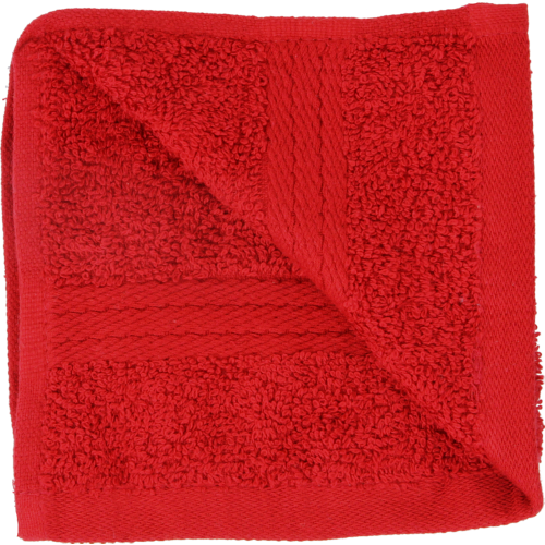 Home Cotton Face Cloth Red