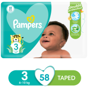 Baby Dry Nappies Value Pack Size 3 58's