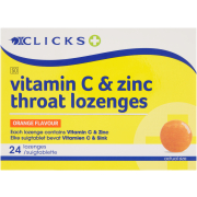 Vitamin C & Zinc Lozenges Orange 24s
