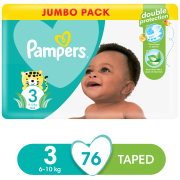 Baby Dry Nappies Jumbo Pack Size 3 76's