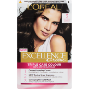 Excellence Creme Hair Colour Natural Darkest Brown 3