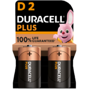 Plus Batteries D 2 Pack