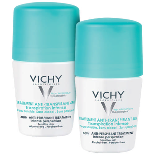 Vichy 48HR + 48HR Itensive Anti-Perspirant Deodorant - Clicks