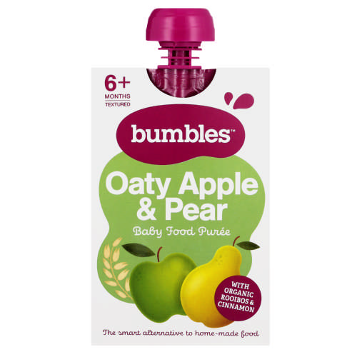 Oaty Apple & Pear Baby Food Puree 120g