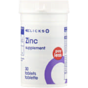 Zinc 20mg 30 Tablets