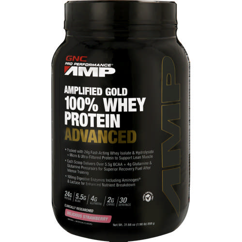 Pro Performance Amp Gold Series 100% Whey Protein Advanced Strawberry 1.98lb