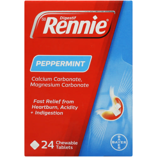 Antacid Peppermint 24 Tablets