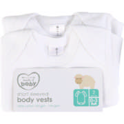 2 Pack Short Sleeve Body Vests 0-3M