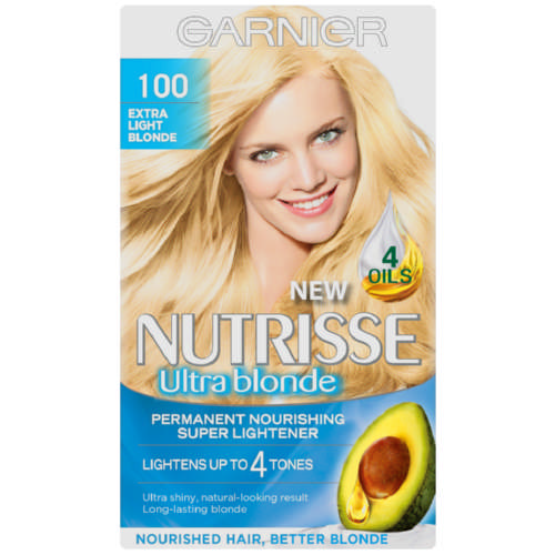 Garnier Nutrisse Truly Blonde Permanent Nourishing Hair Colour Truly Blonde  Super Light Blonde 100 - Clicks