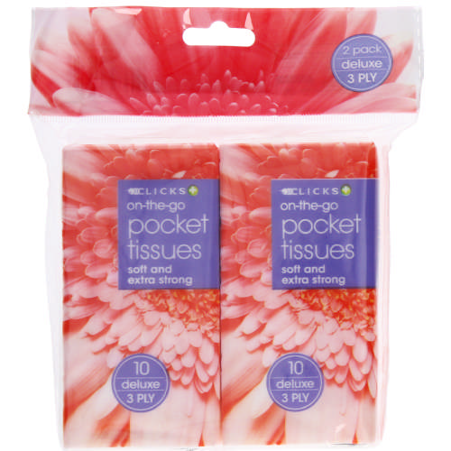 3-Ply Pocket Tissues 2 Pack
