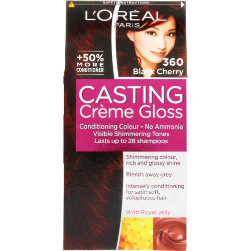 L'Oreal Casting Creme Gloss Semi-Permanent Conditioning Colour Black Cherry  360 - Clicks