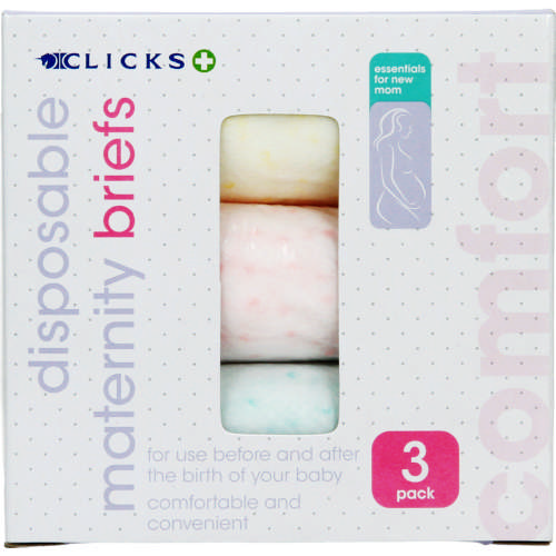 Clicks Disposable Maternity Briefs 3 Pack - Clicks