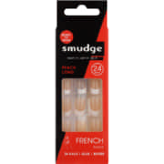 French Nails Large Peach 24 Piece