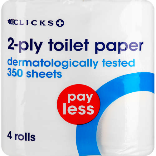 2-ply Toilet Paper 4 Rolls