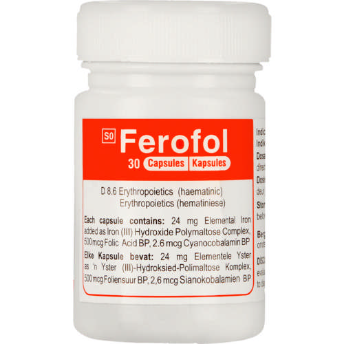 Ferofol Iron Supplement 30 Capsules - Clicks