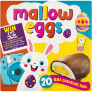 Mallow Eggs Coated In Milk Chocolate 20's