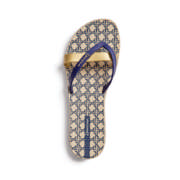 Ladies Kirei Silk II Fem Sandals Beige/Blue Size 8