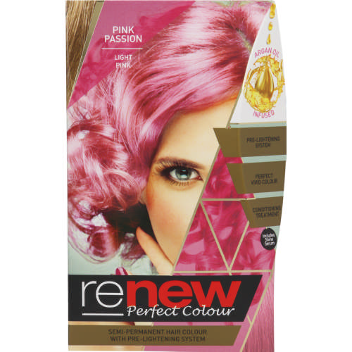 Renew Perfect Colour Semi-Permanent Hair Colour Pink Passion - Clicks