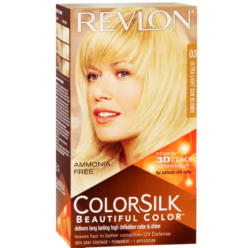 Revlon Colorsilk Permanent Hair Color Ultra Light Blonde 03 Clicks