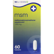 MSM Methylsulphonylmethane Supplement 60 Tablets
