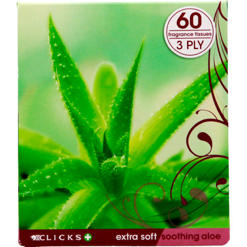 3-Ply Facial Tissues Aloe Vera 60 Tissues