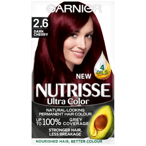 Garnier Nutrisse Ultra Colour Permanent Nourishing Hair Colour Dark Cherry   - Clicks