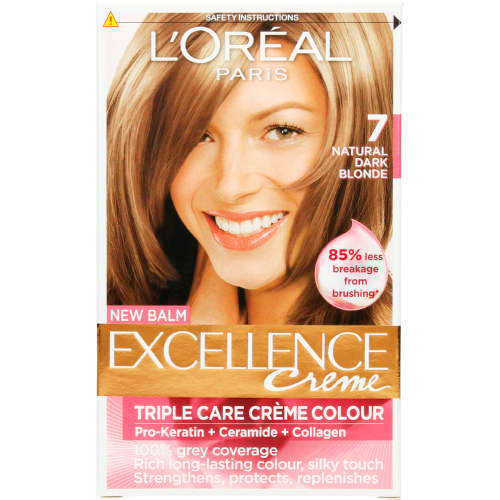 L Oreal Excellence Creme Hair Colour Natural Dark Blonde 7