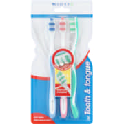 Tooth & Tongue Toothbrush 3 Pack