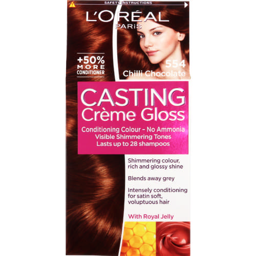 Casting Creme Gloss Semi-Permanent Conditioning Colour Chilli Chocolate 554