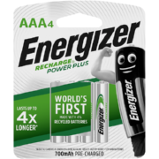 Recharge Extreme AAA Rechargeable Batteries 4 Pack