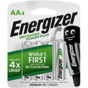 Recharge Universal AA Rechargeable Batteries 4 Pack