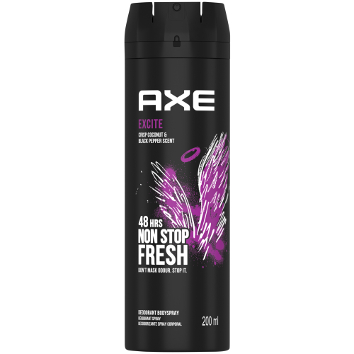 Aerosol Deodorant Body Spray Excite 200ml